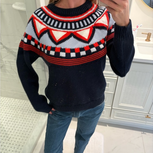 Tory Sport Sweater - navy, Red, and White - Picture 3 of 6